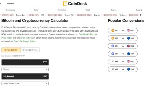 coindesk calculator.